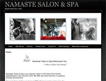 Tablet Screenshot of mysalonnamaste.com